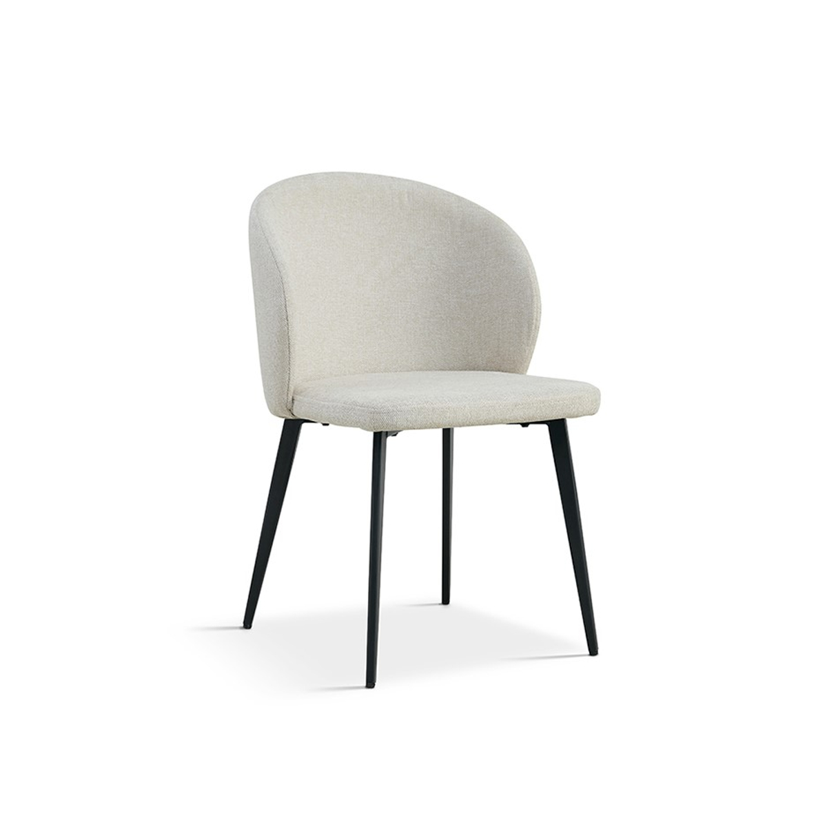 Interiax Eetkamerstoel Livia Stof Beige