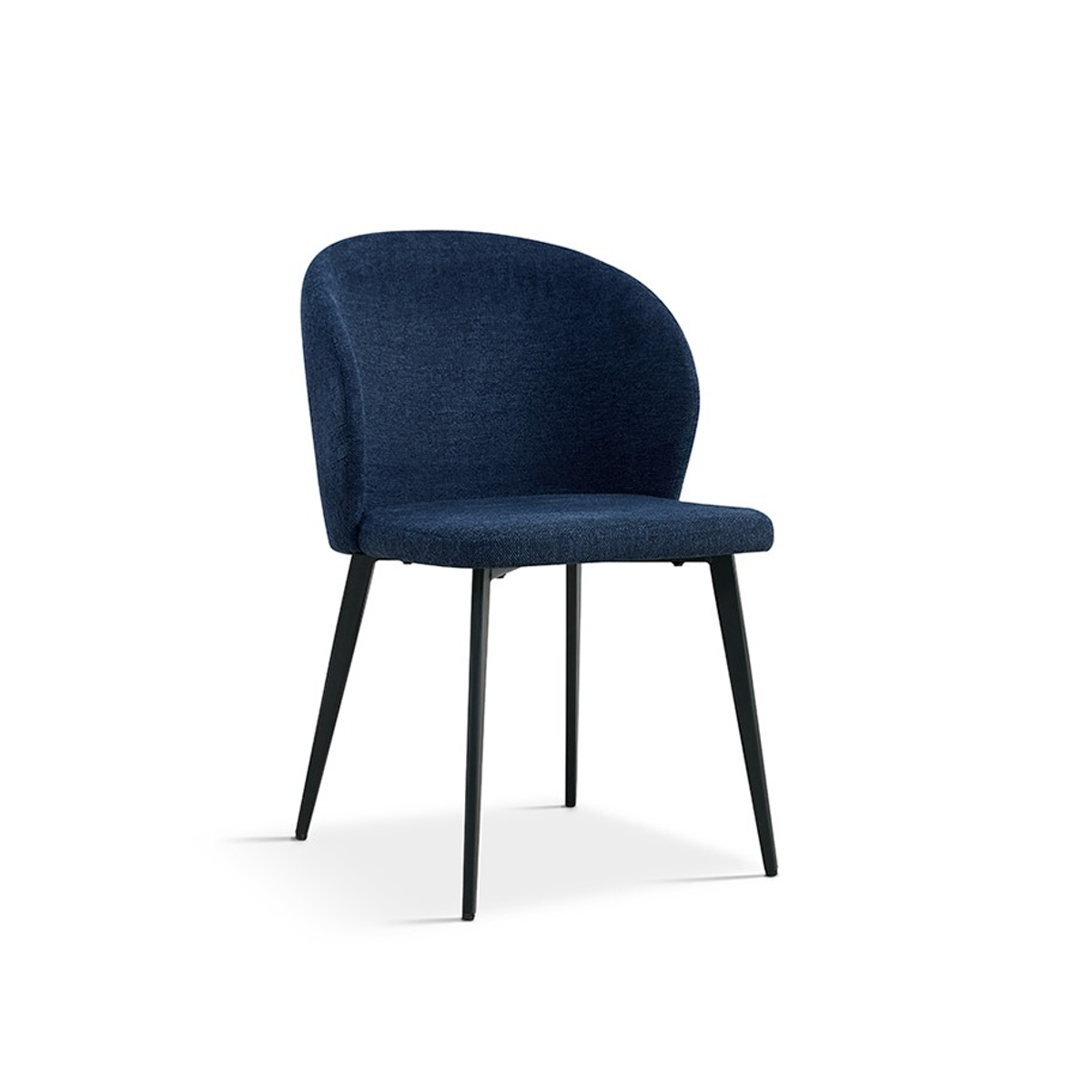 Interiax Eetkamerstoel Livia Stof Blauw