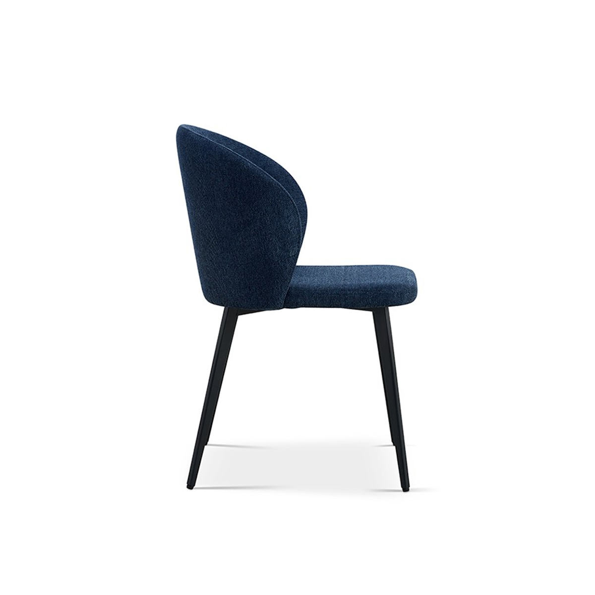 Interiax Eetkamerstoel Livia Stof Blauw