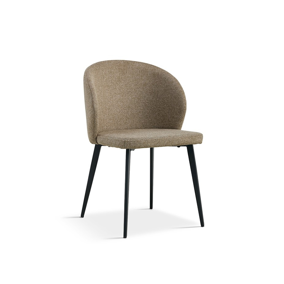 Interiax Eetkamerstoel Livia Stof Zand