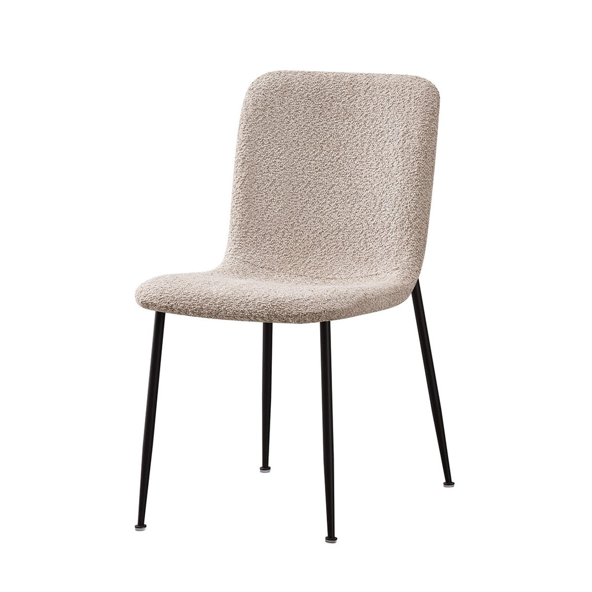 Interiax Chaise de salle à manger Mona Bouclé Beige