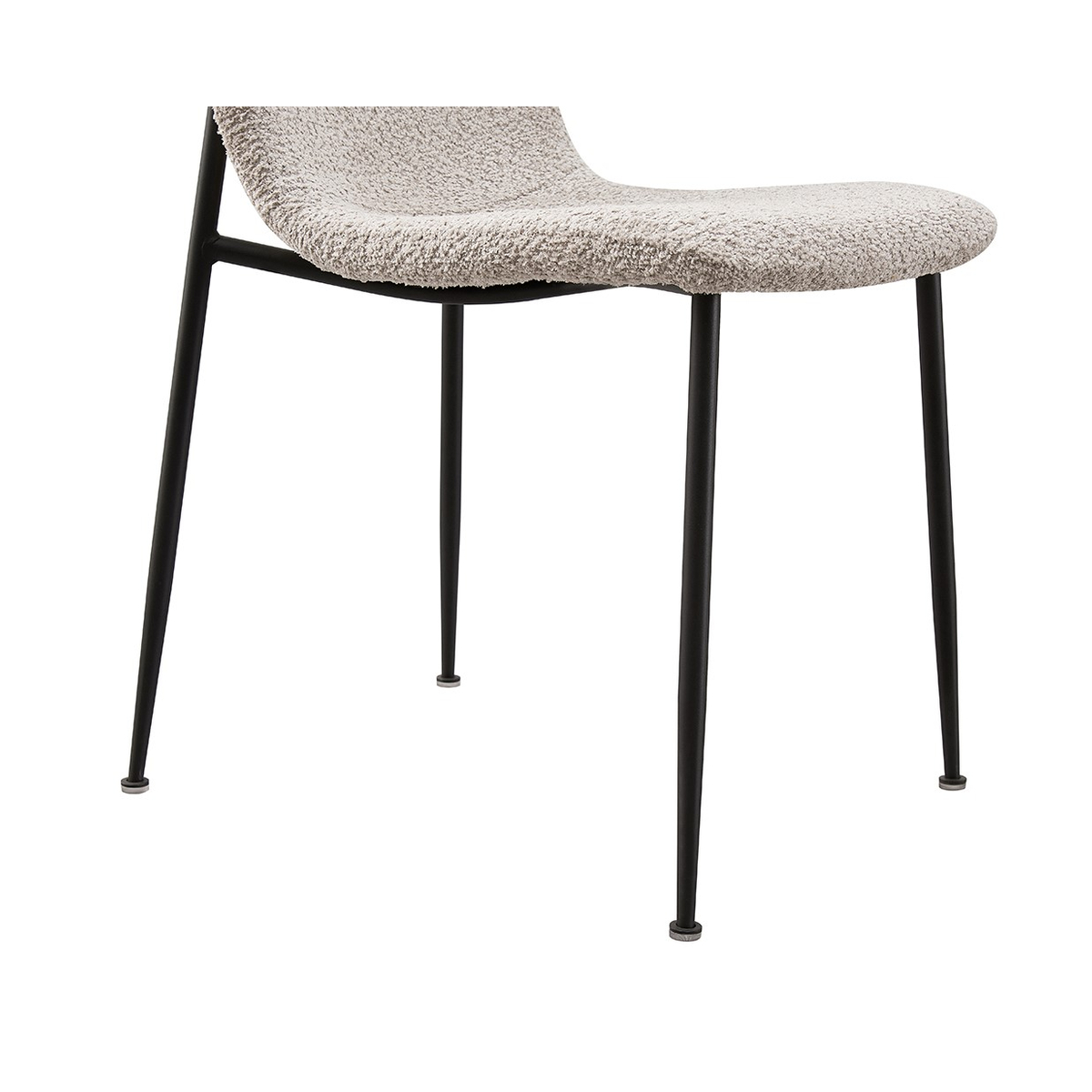 Interiax Chaise de salle à manger Mona Bouclé Beige