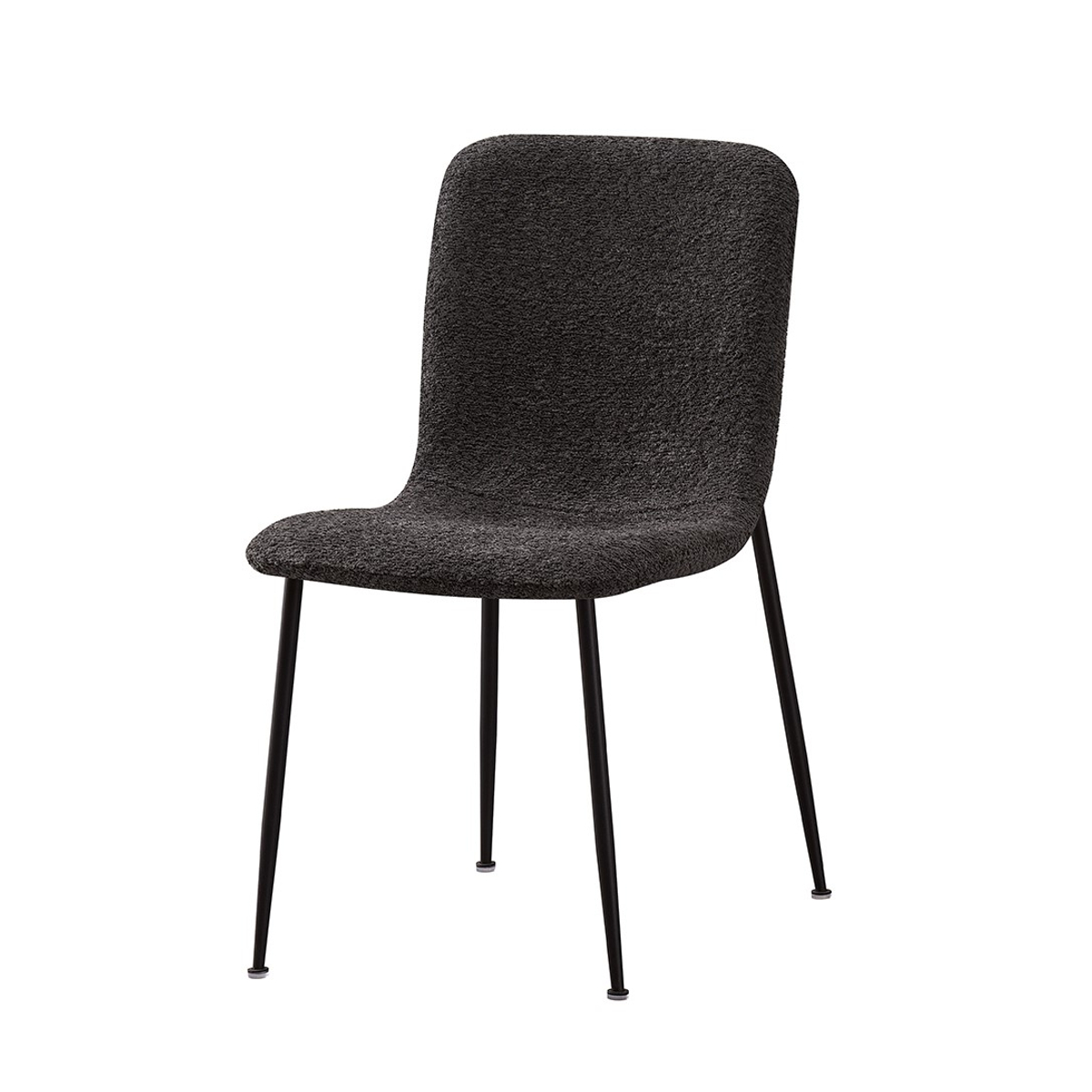 Interiax Chaise de salle à manger Mona Bouclé Gris