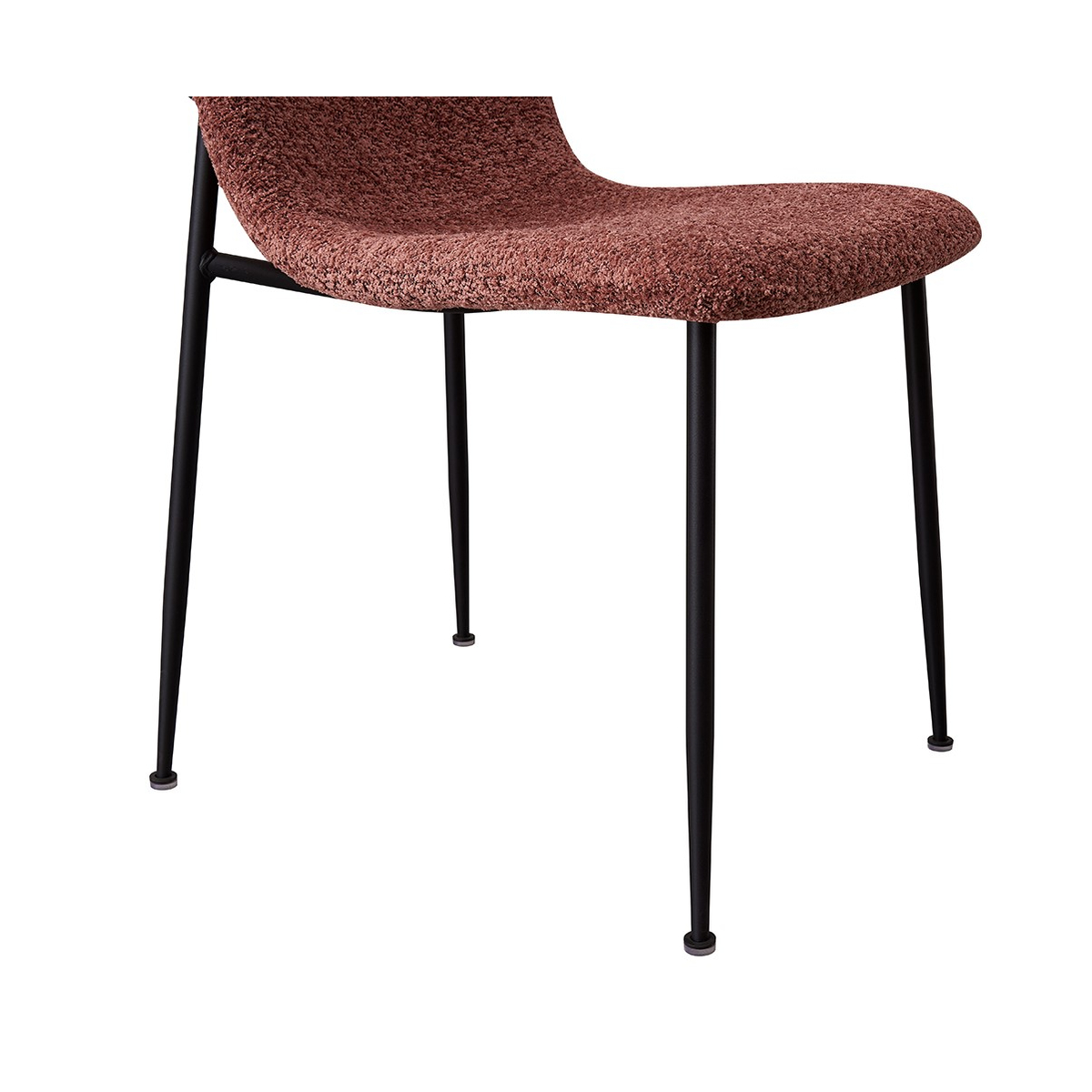 Interiax Eetkamerstoel Mona BouclÃ© Roze