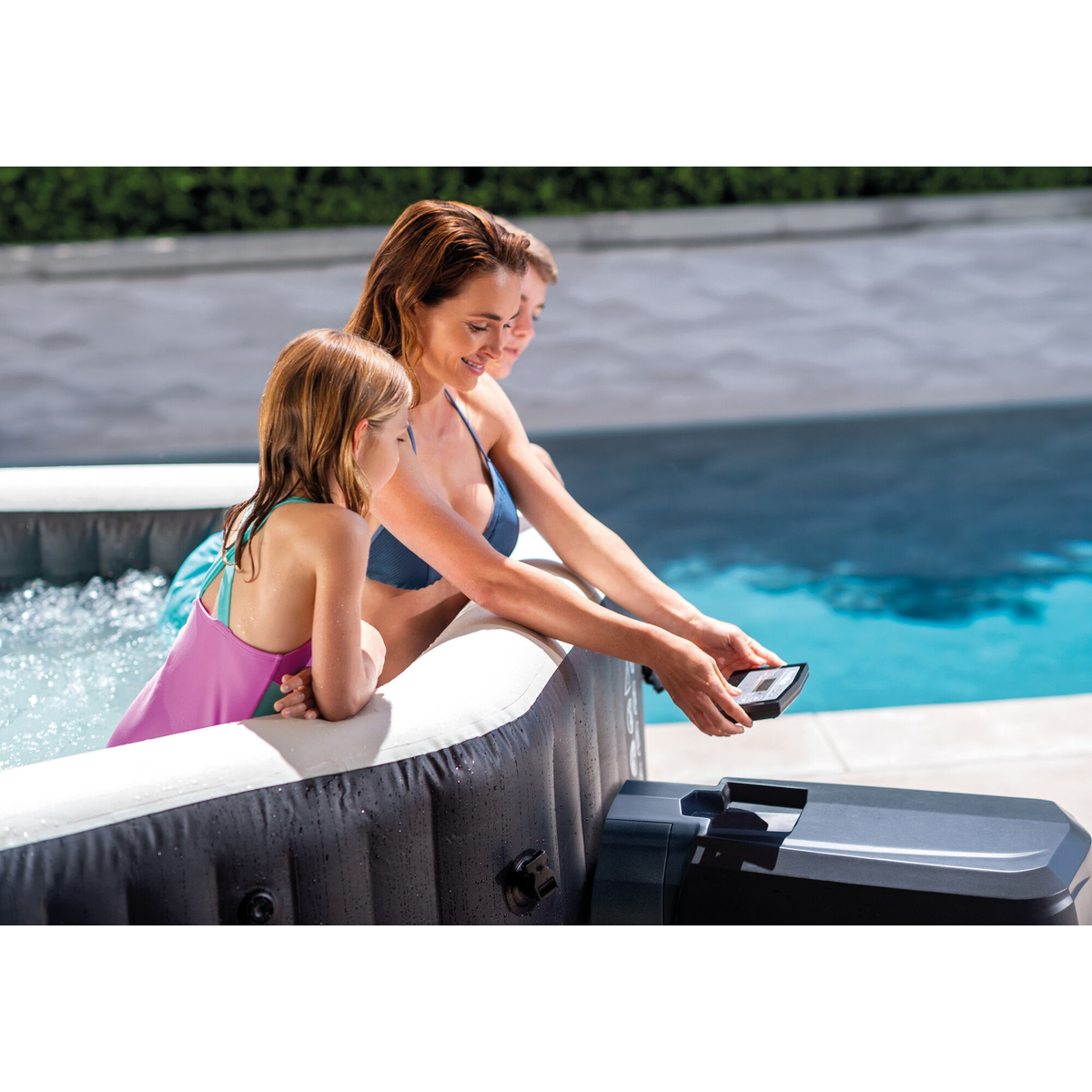 Intex PureSpa Jet & Bubble Deluxe Octagon + HWS + ZWS 6 persoons 