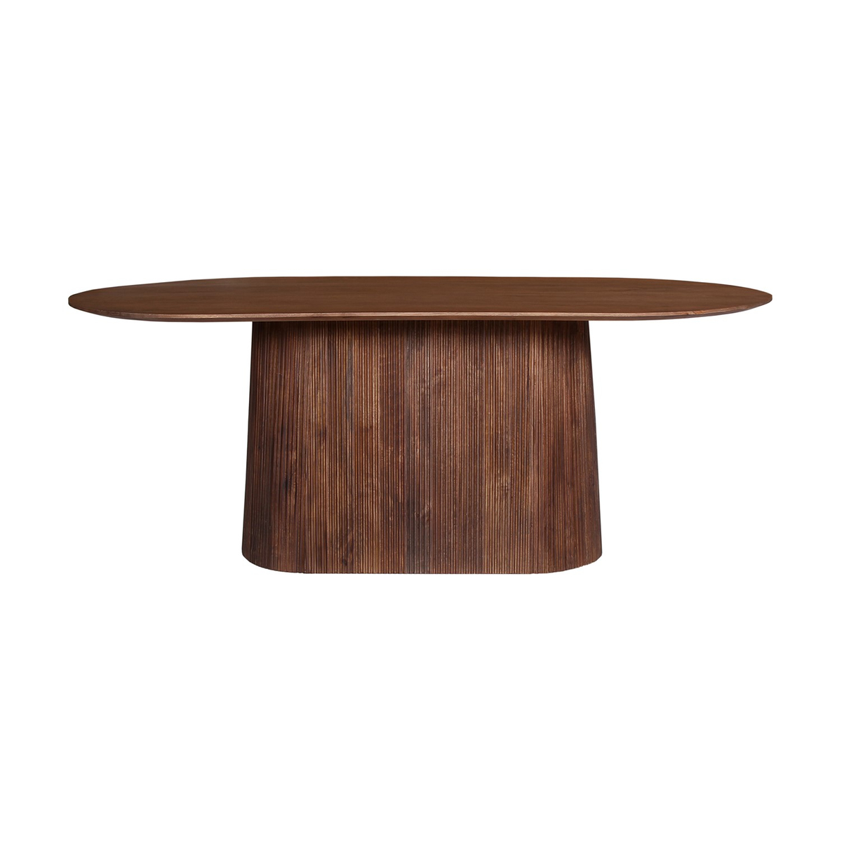 Interiax Eettafel 'Camille' Ovaal 200 cm - Mangohout Bruin - 200x100x76 cm