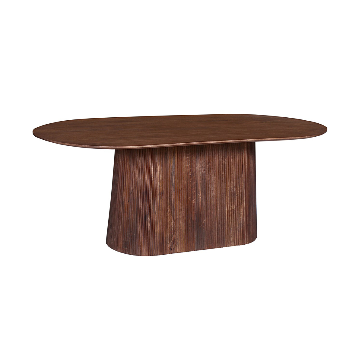 Interiax Eettafel 'Camille' Ovaal 200 cm - Mangohout Bruin - 200x100x76 cm