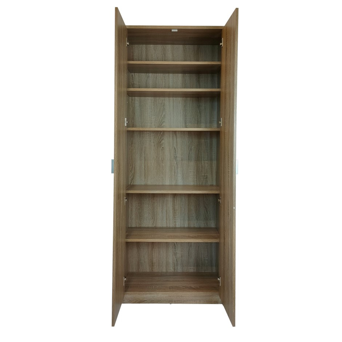 Interiax Opbergkast - Kledingkast 'Aurora' – 2 Deuren & 4 Legplanken | Sonoma Eik | 194x72x36 cm