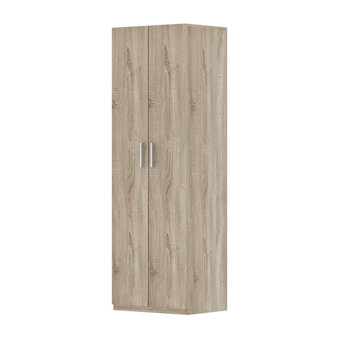 Interiax Opbergkast - Kledingkast 'Mila' - 2 Deuren & 4 Legplanken | Sonoma Eik | 180x60x42 cm