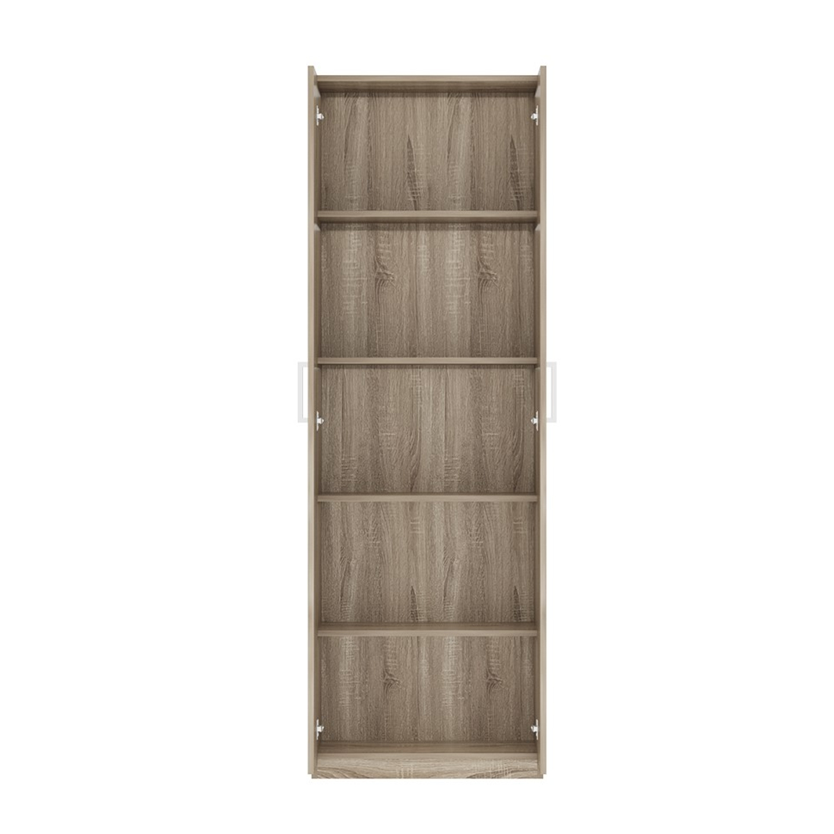 Interiax Opbergkast - Kledingkast 'Mila' - 2 Deuren & 4 Legplanken | Sonoma Eik | 180x60x42 cm
