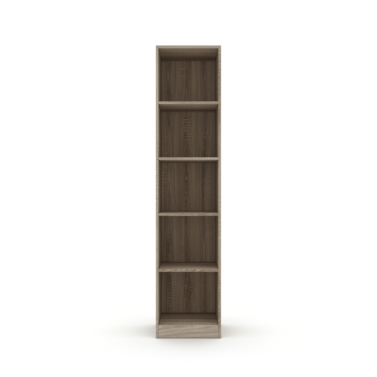Interiax Opbergkast - Kledingkast 'Mila' - 1 Deur & 4 Legplanken | Sonoma Eik | 180x40x42 cm