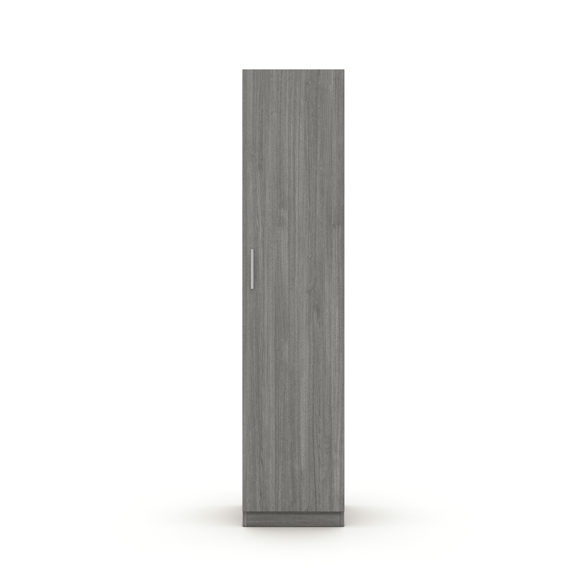 Interiax Opbergkast - Kledingkast 'Mila' - 1 Deur & 4 Legplanken | Grijze Eik | 180x40x42 cm