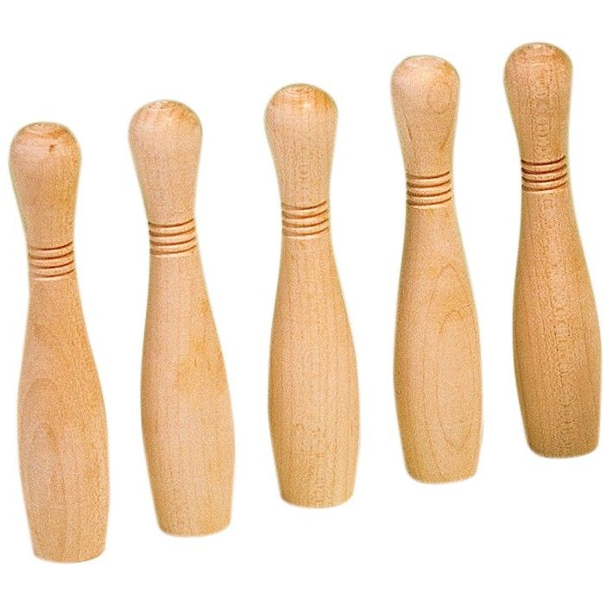 Biljartkegels, hout, zonder koning 