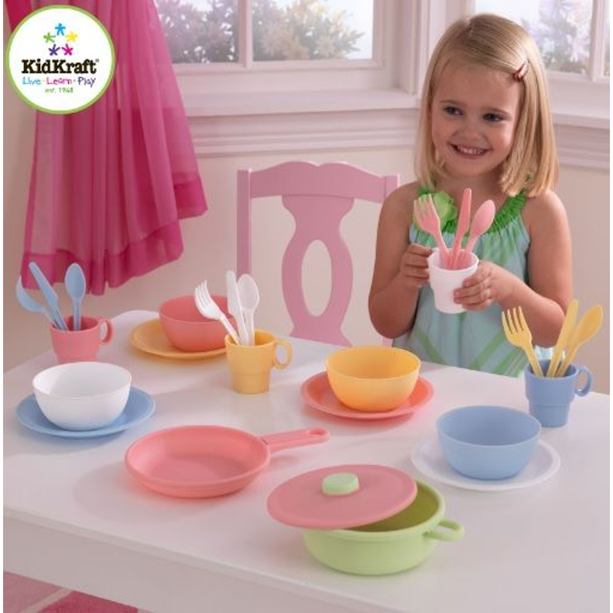 Kidkraft 27-delig pastelkleurige kookset