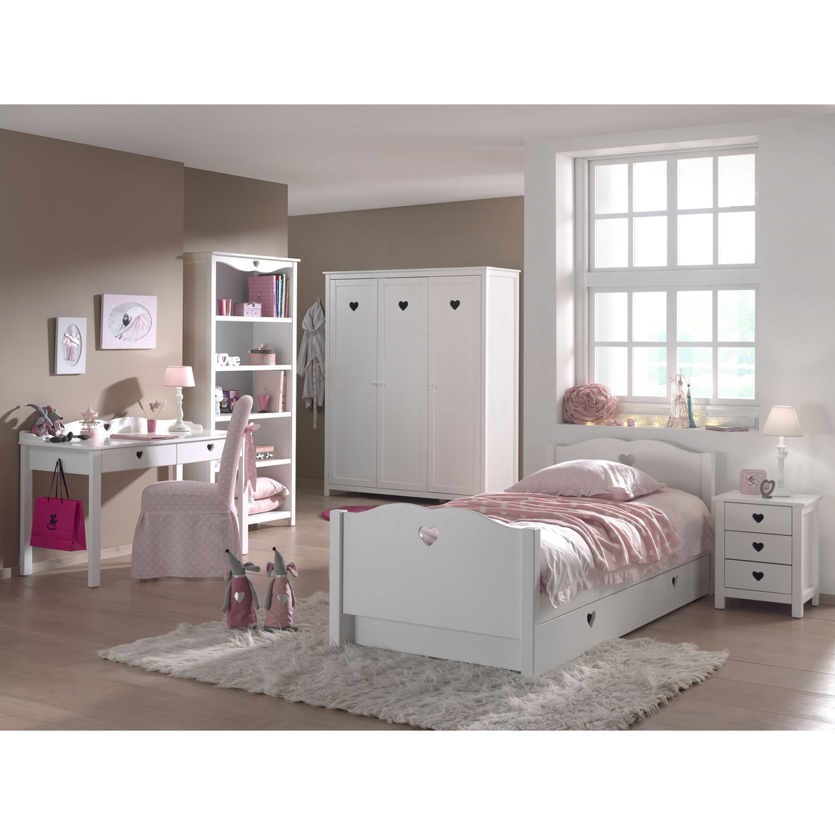 Kinderbed Amori 90x200 Wit