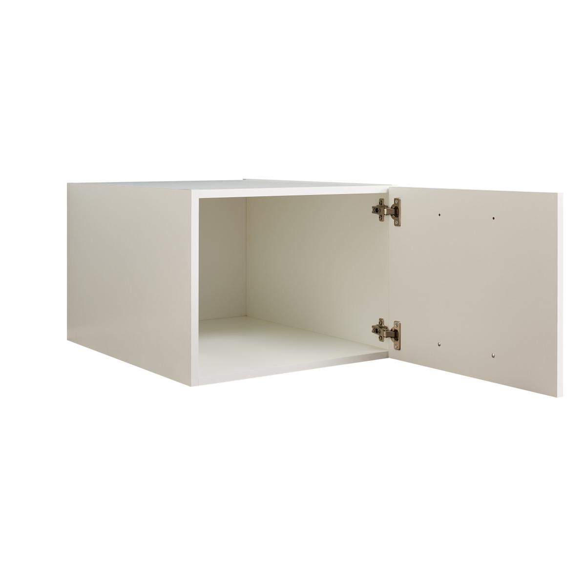Interiax WASHWALL 'Mary' Wasmachine Bovenkast Wit - Met 1 openslaande deur- 38x50x67.5 cm