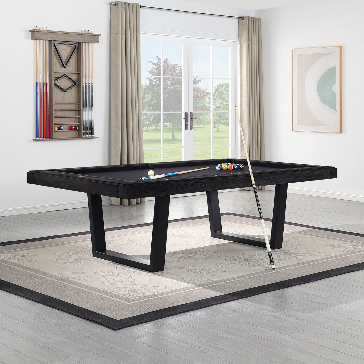 Lexor Dinner Unity Pooltafel 7FT Zwarte Eik