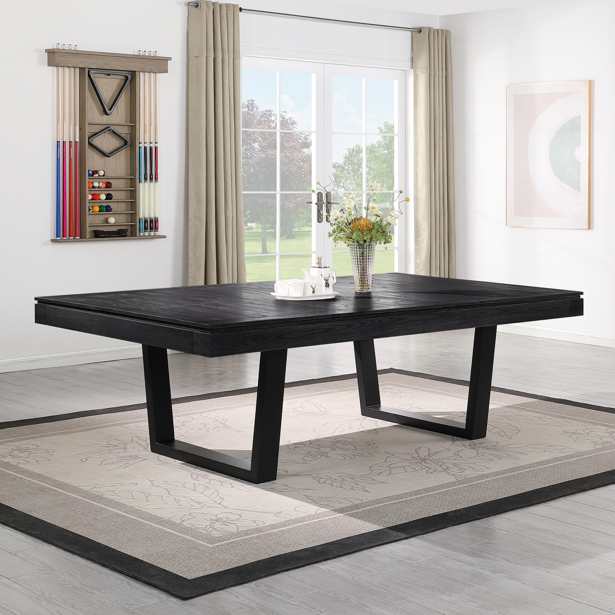 Lexor Dinner Unity Pooltafel 7FT Zwarte Eik