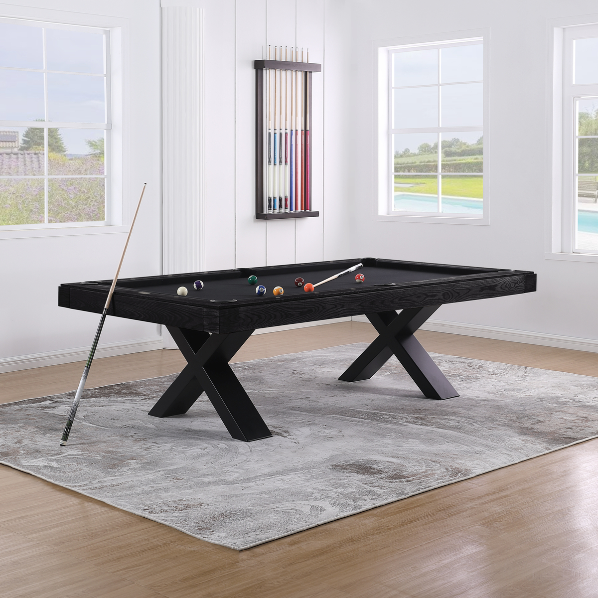 Lexor Dinner Xoon Pooltafel 7FT Zwarte Eik