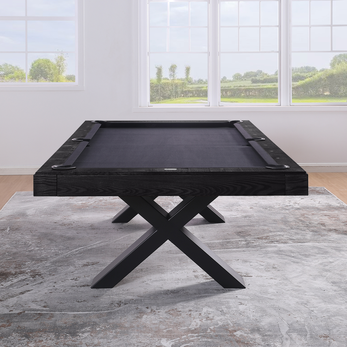 Lexor Dinner Xoon Pooltafel 8FT Zwarte Eik