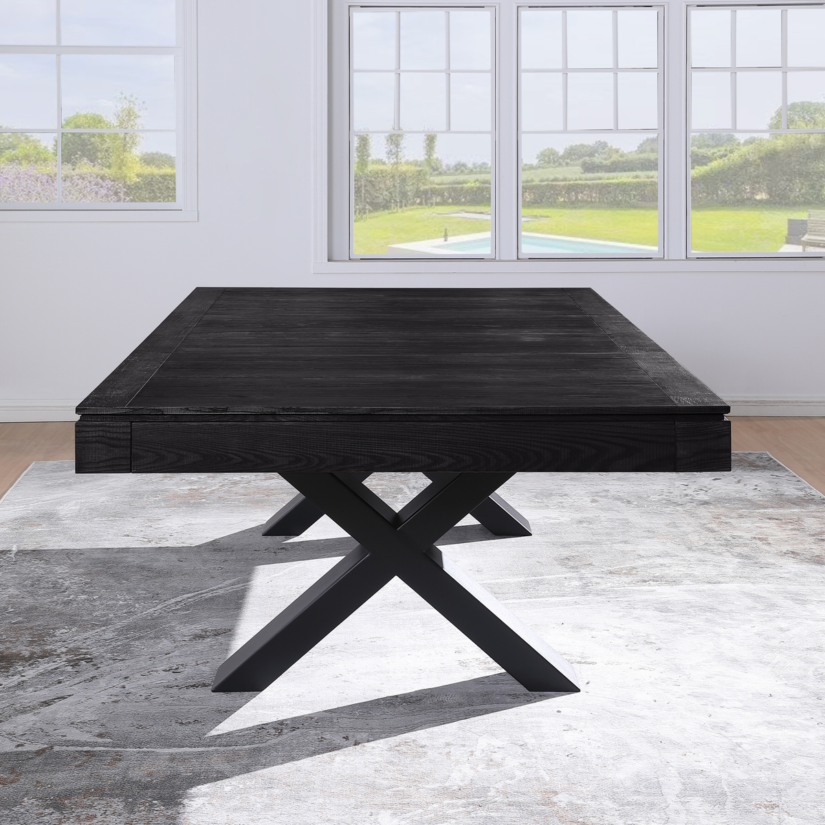 Lexor Dinner Xoon Pooltafel 8FT Zwarte Eik