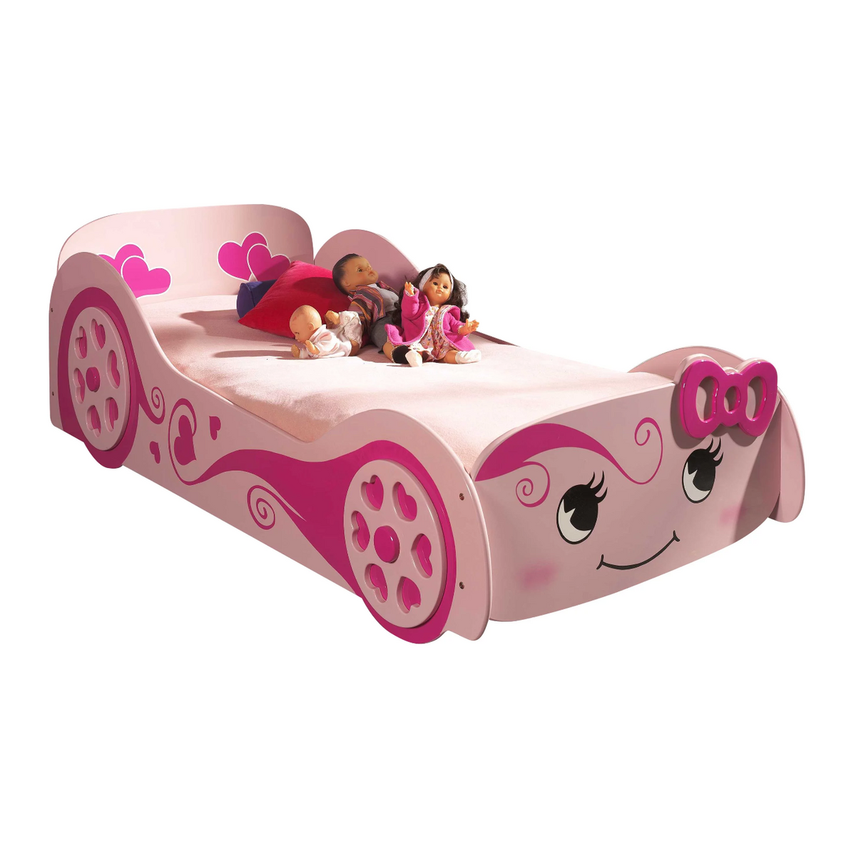 Love Autobed - Roze -Kinderbed