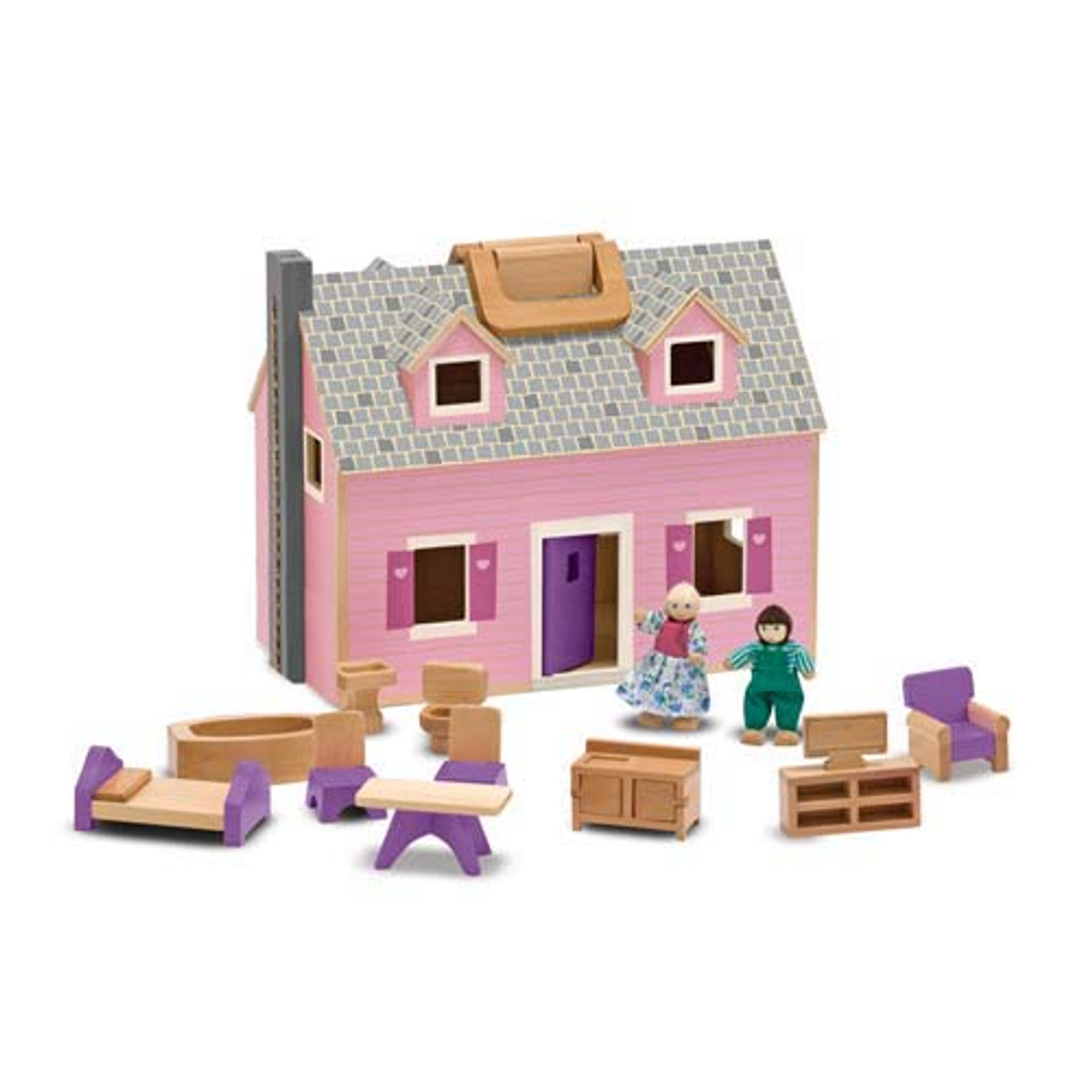 Melissa & Doug - Fold & Go Poppenhuis