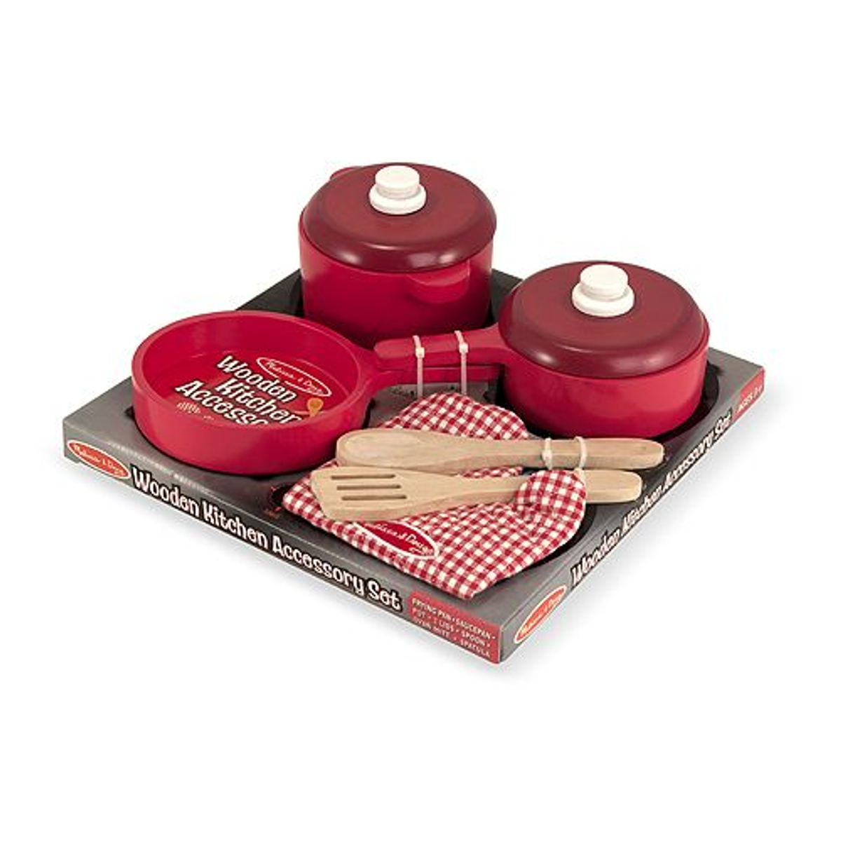 Melissa & Doug - Houten Kookset - Rood