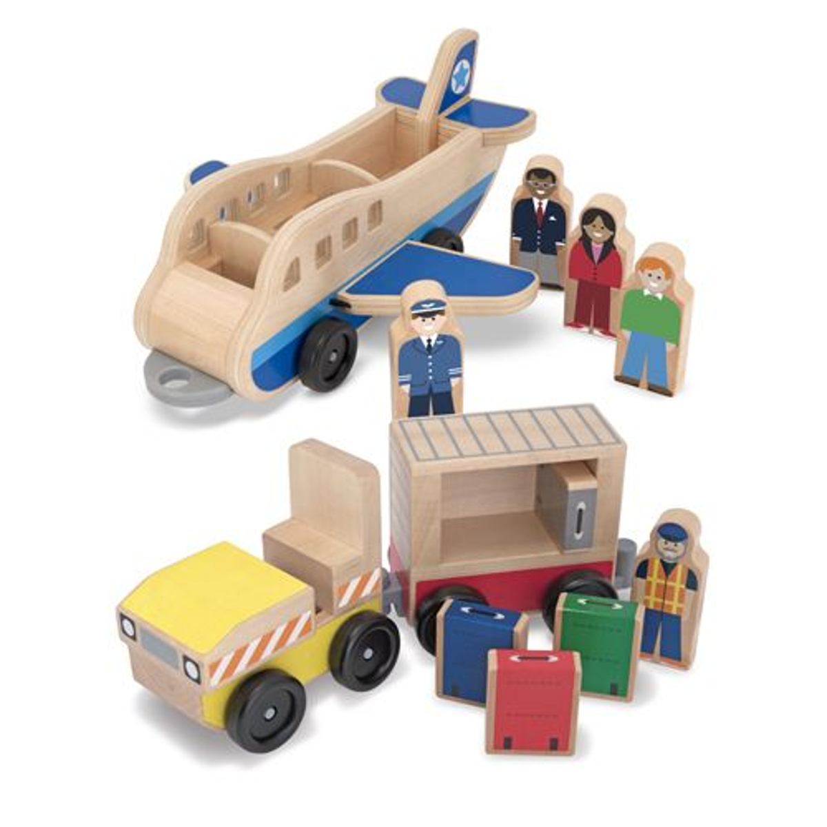 Melissa & Doug - Vliegtuig en Bagage Set