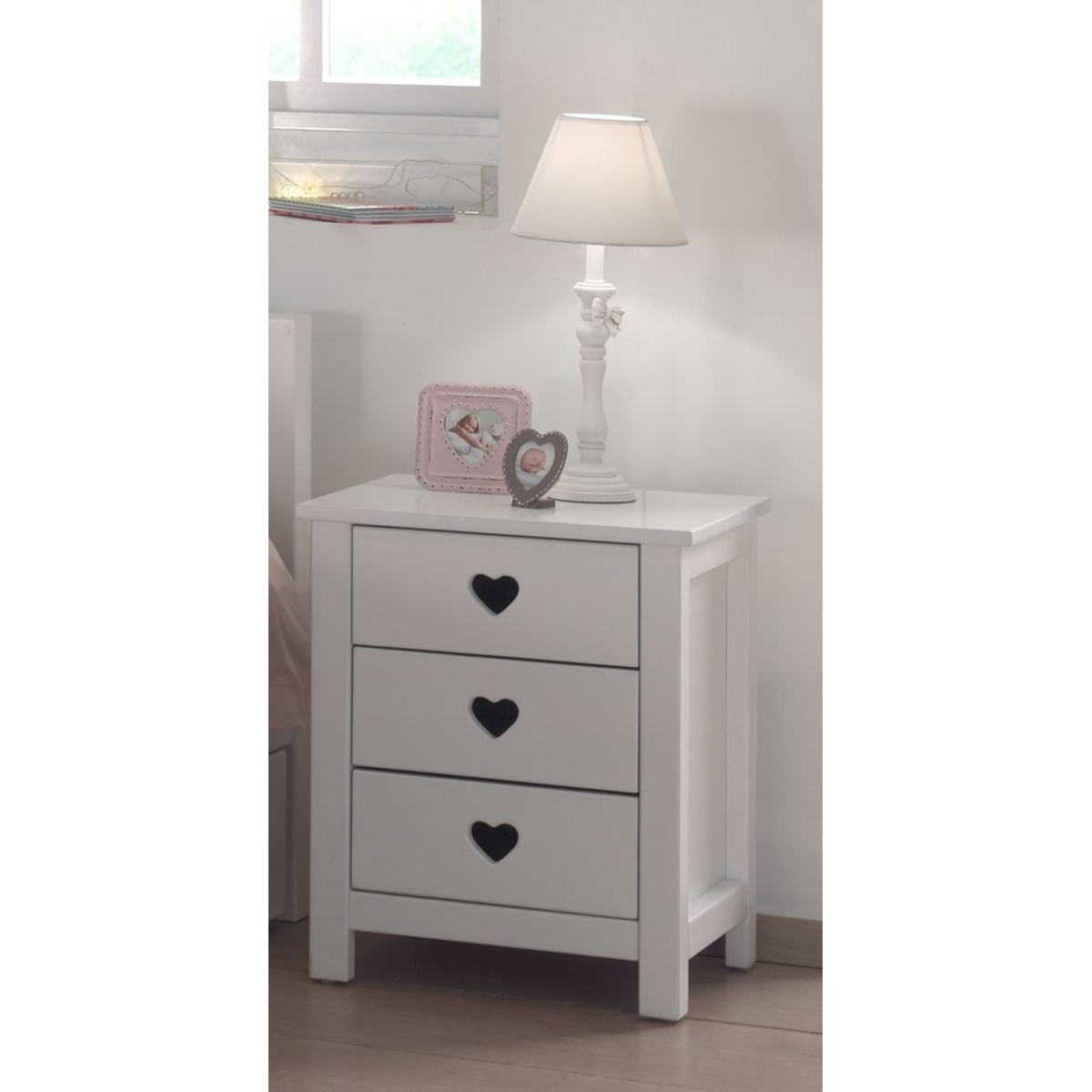 Nachttafel Amori Wit