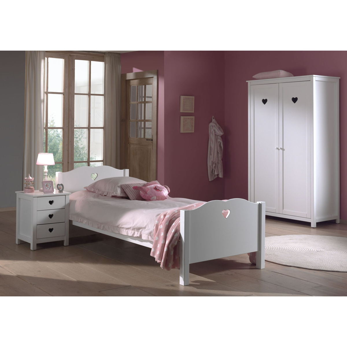 Nachttafel Amori Wit