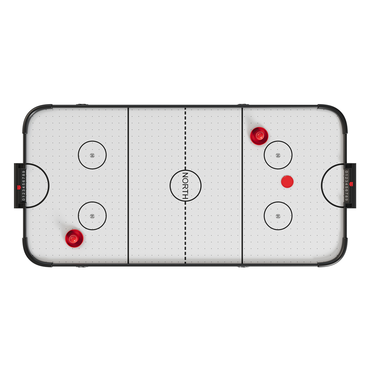 NORTH Arctic Airhockeytafel Zwart/Wit 4FT
