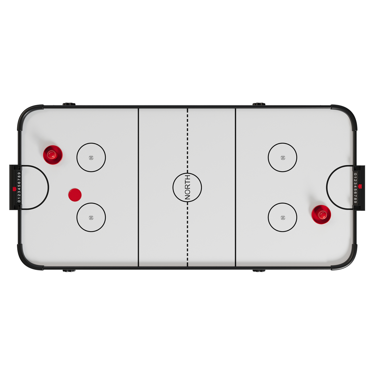 NORTH Arctic Airhockeytafel Zwart/Wit 5FT