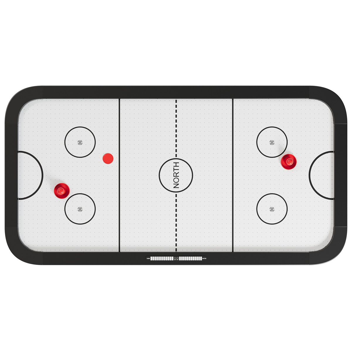 NORTH Zenith Airhockeytafel Zwart/Wit 7FT