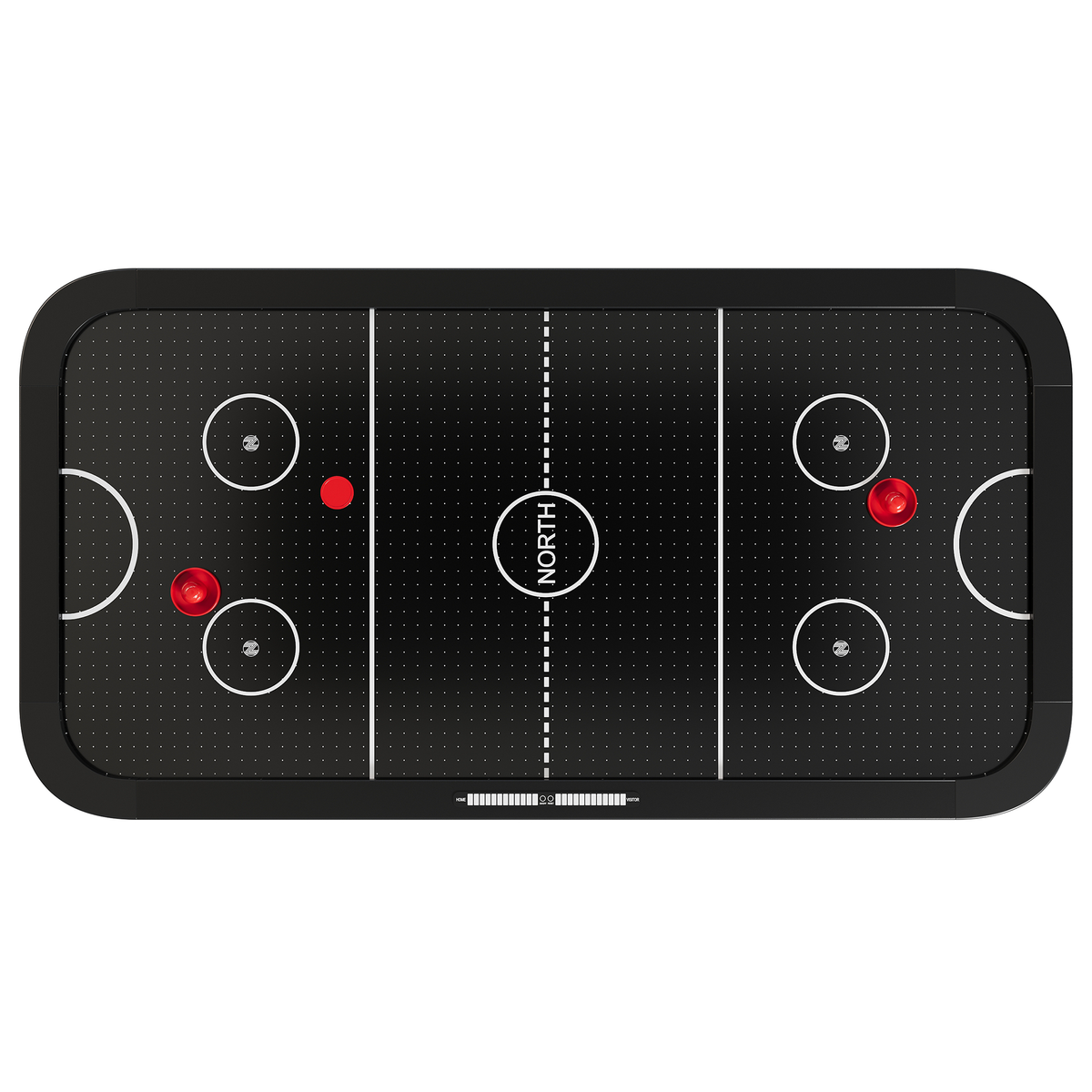 NORTH Zenith Airhockeytafel Zwart/Zwart RVS 7FT