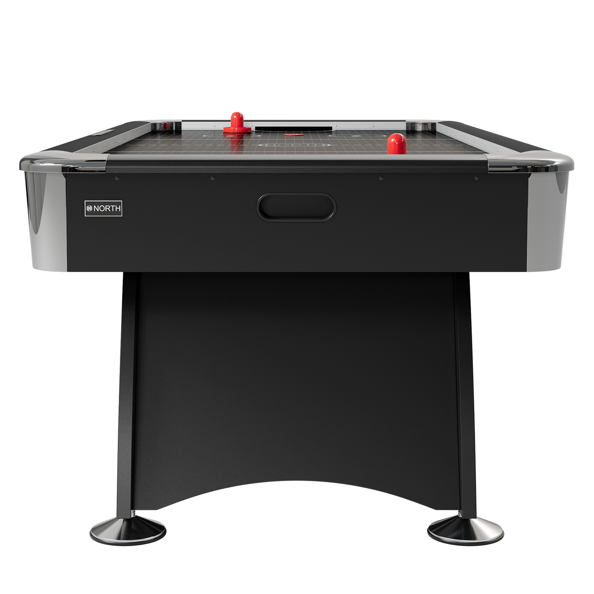 NORTH Storm Airhockeytafel Zwart/Zwart RVS 7FT
