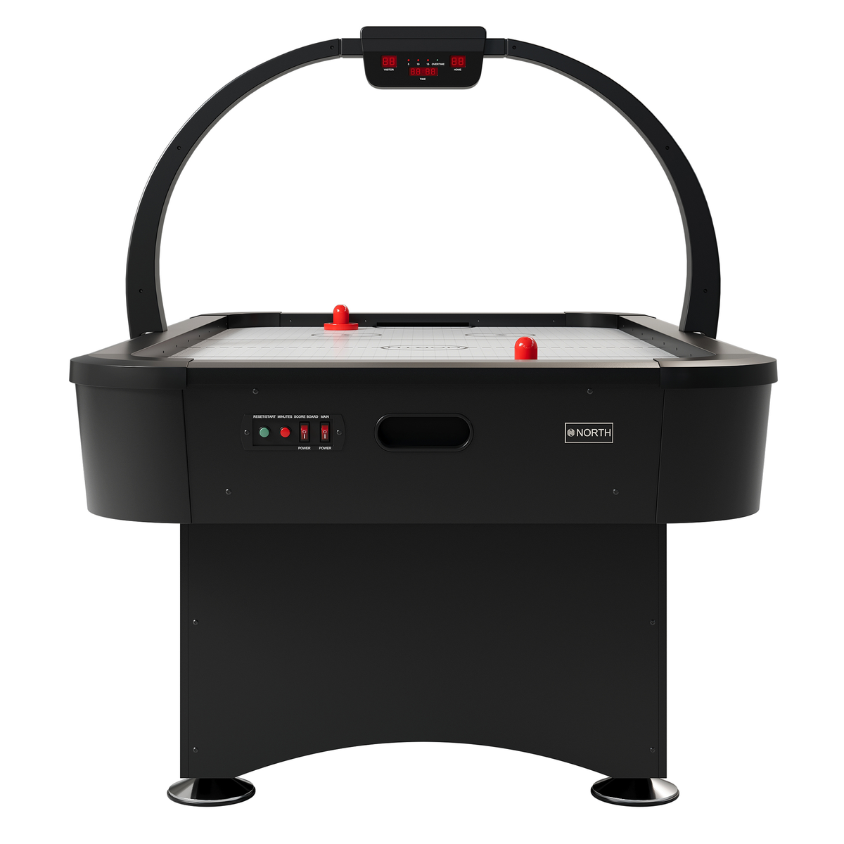 NORTH Thunder Airhockeytafel Zwart/Wit 7FT