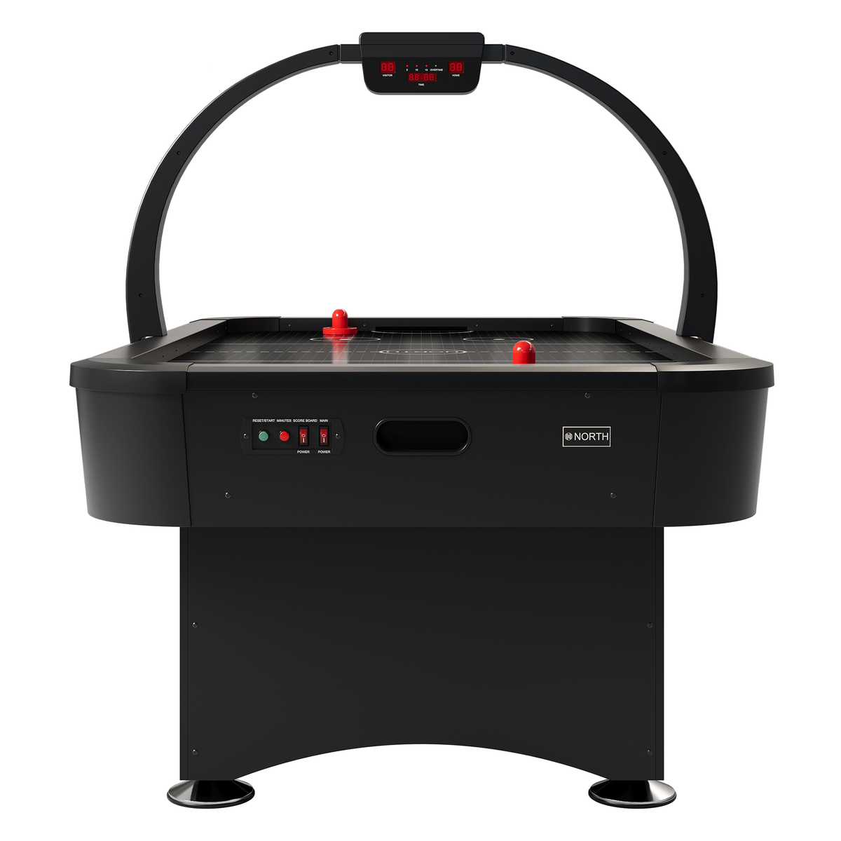 NORTH Thunder Airhockeytafel Zwart/Zwart 7FT