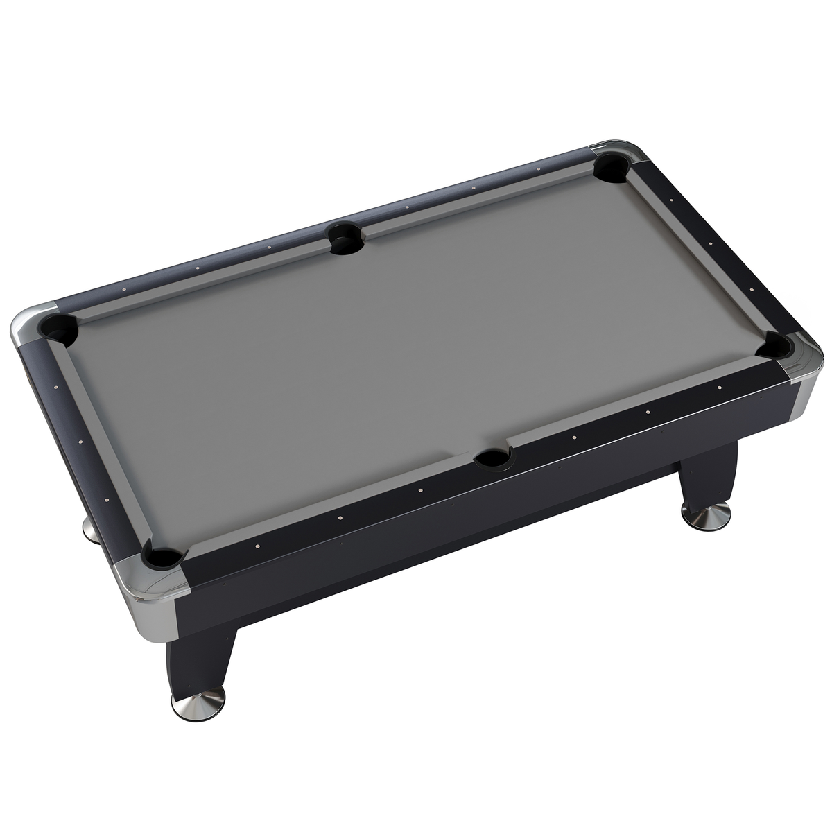 NORTH Gardone Pooltafel Zwart/Grijs 8FT