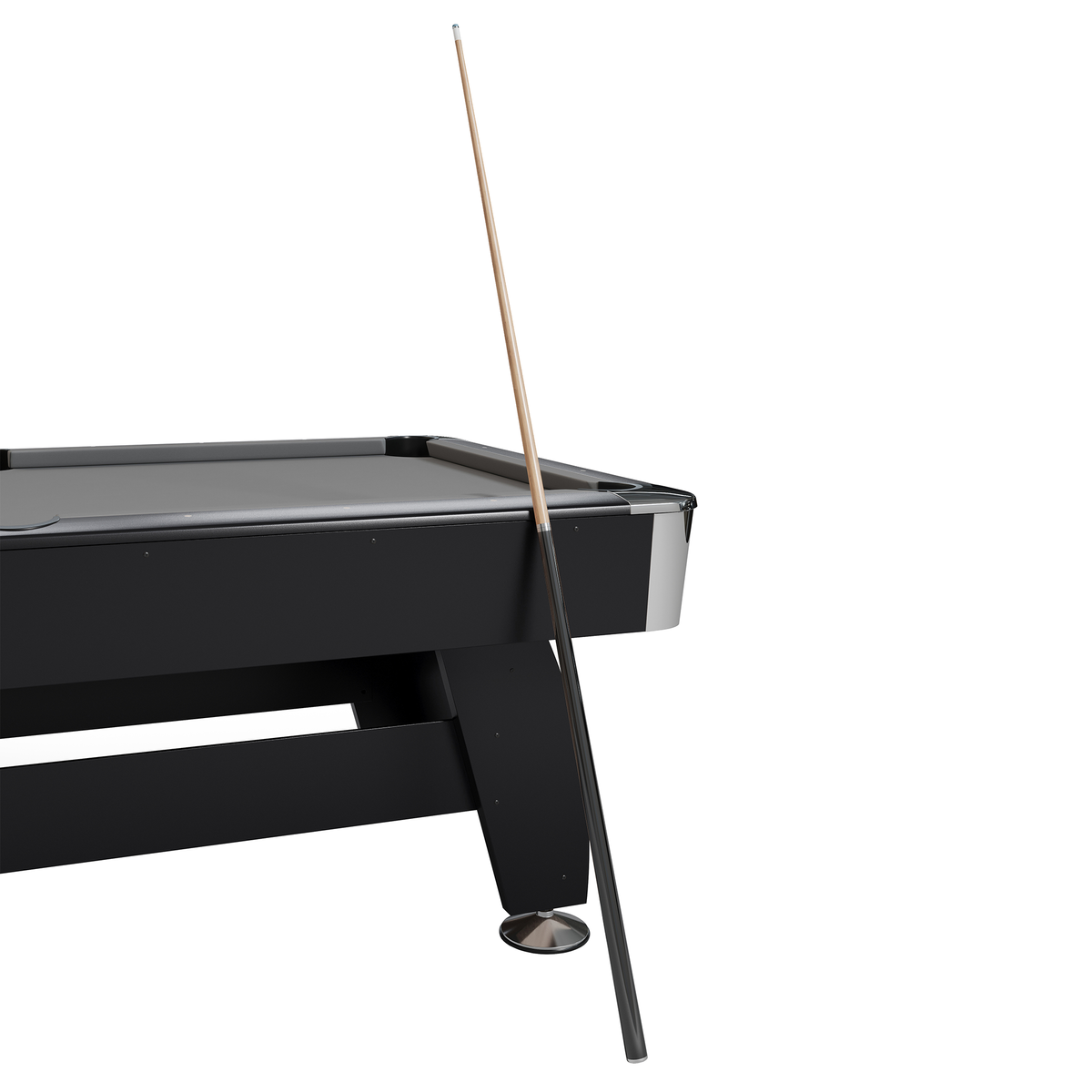 NORTH Gardone Pooltafel Zwart/Grijs 8FT