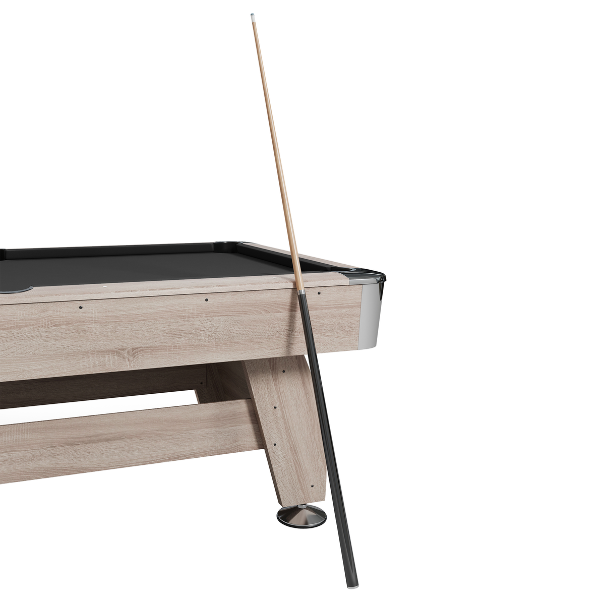 NORTH Gardone Pooltafel Wood/Zwart 8FT