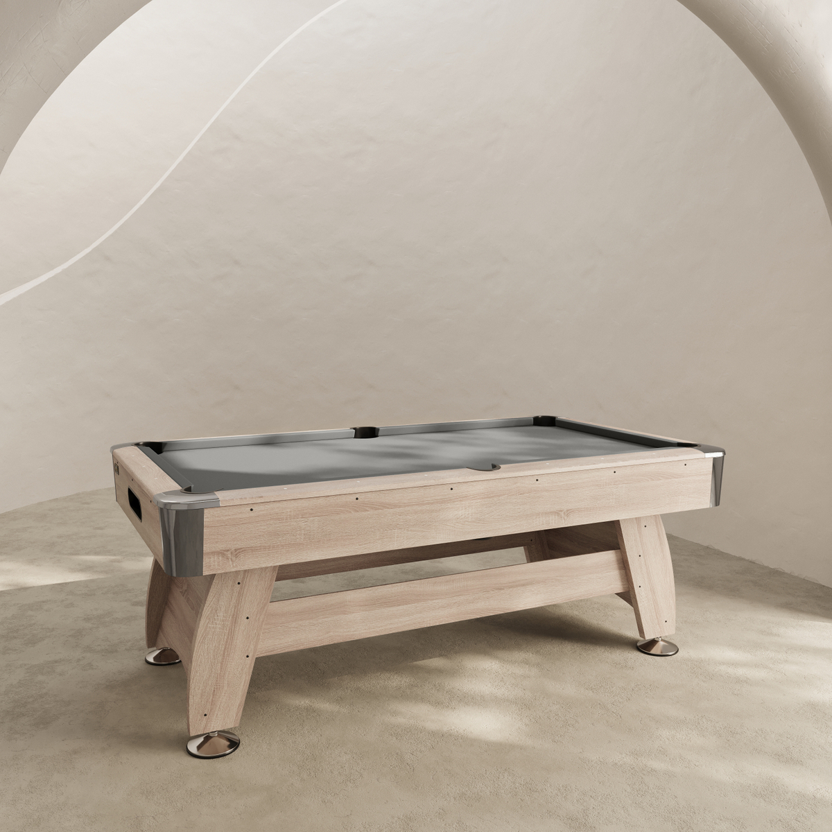 NORTH Gardone Pooltafel Wood/Grijs 8FT