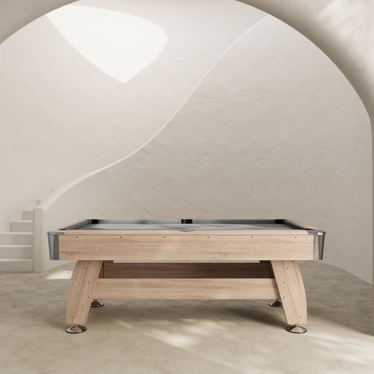 NORTH Gardone Pooltafel Wood/Grijs 8FT