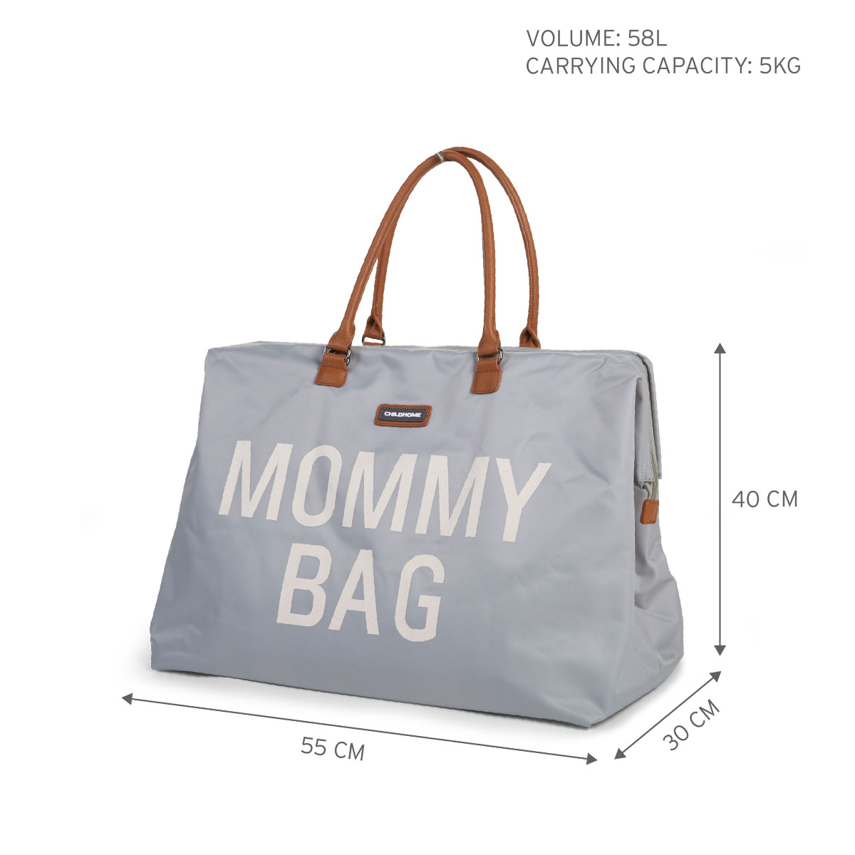 Childhome Mommy Bag Verzorgingstas - Grijs Ecru