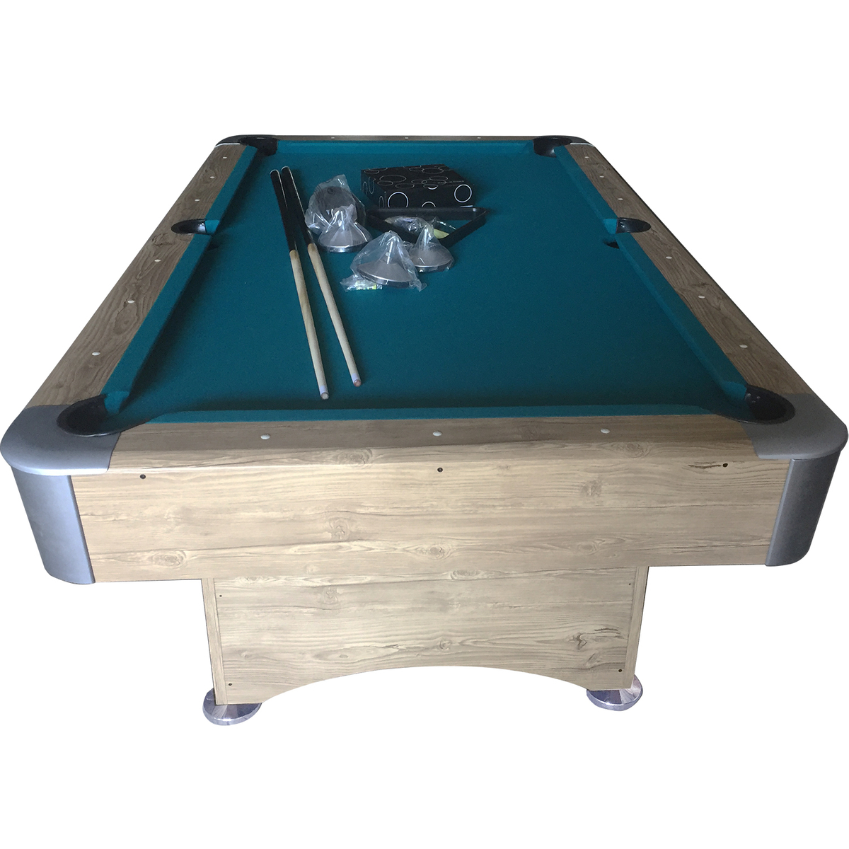 Pooltafel TopTable Timber, met ball-return!