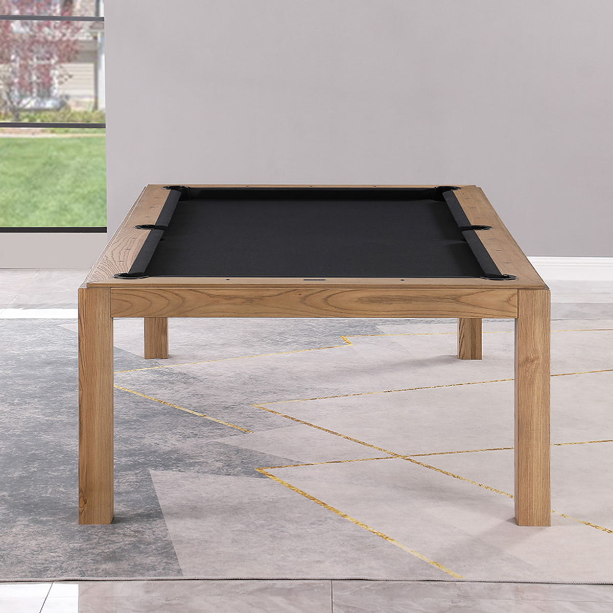 Top Table Lexor Pooltafel Dinner Design Vintage Oak 8FT