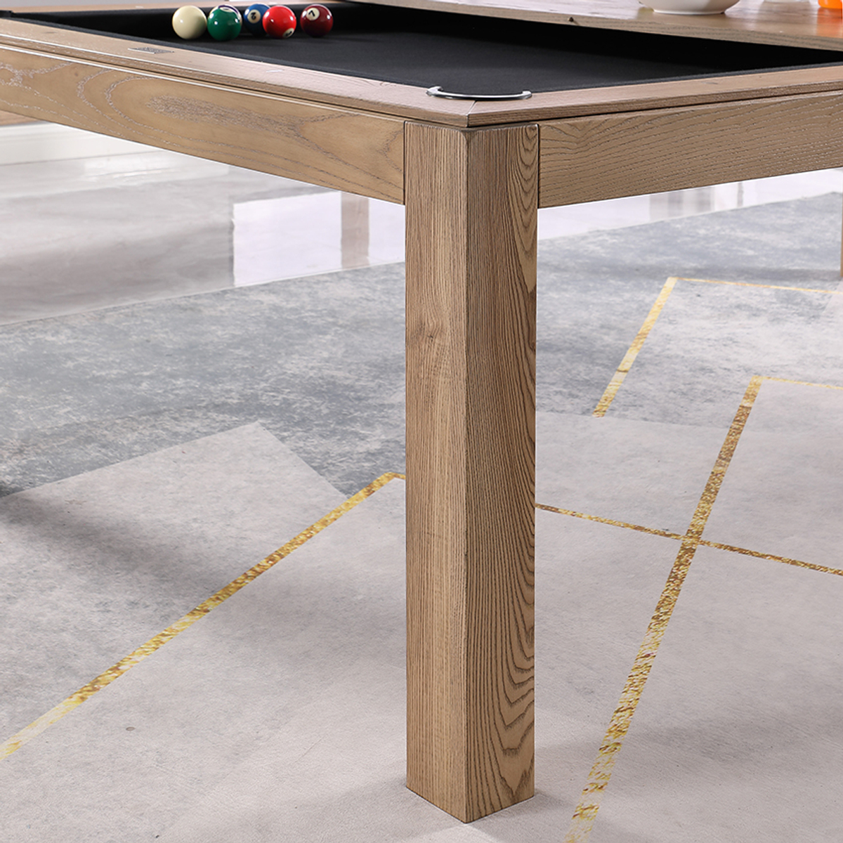 Top Table Lexor Pooltafel Dinner Design Vintage Oak 7FT