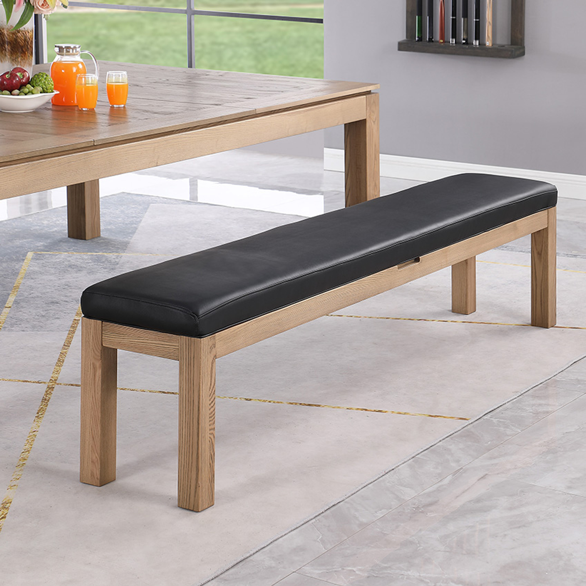 Top Table Lexor Pooltafel Dinner Design Vintage Oak 8FT