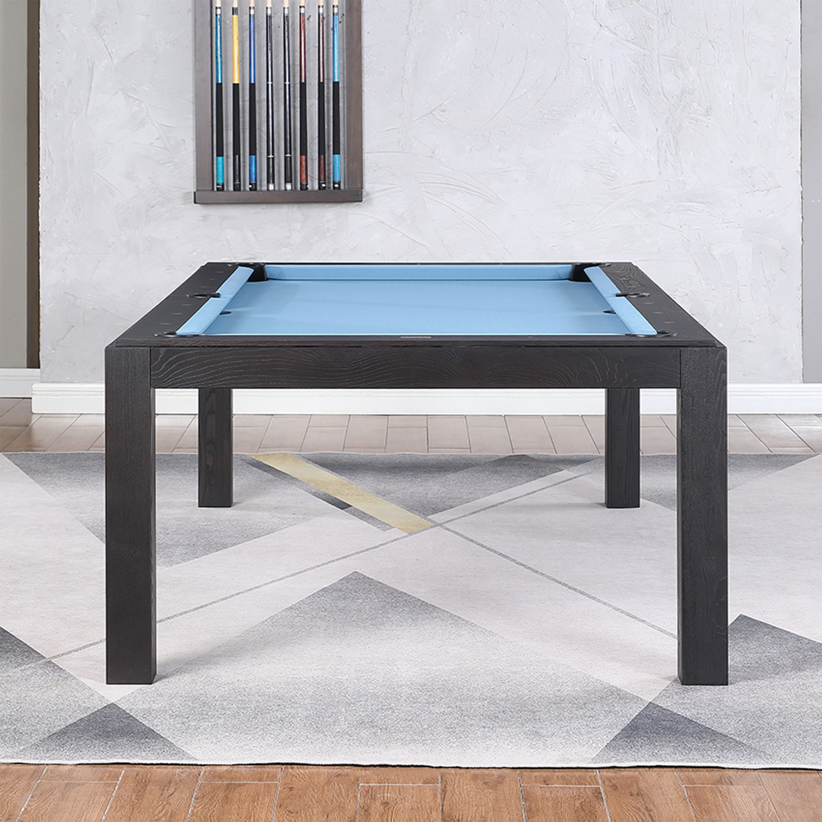 Top Table Lexor Pooltafel Dinner Design Black-Oak 8FT