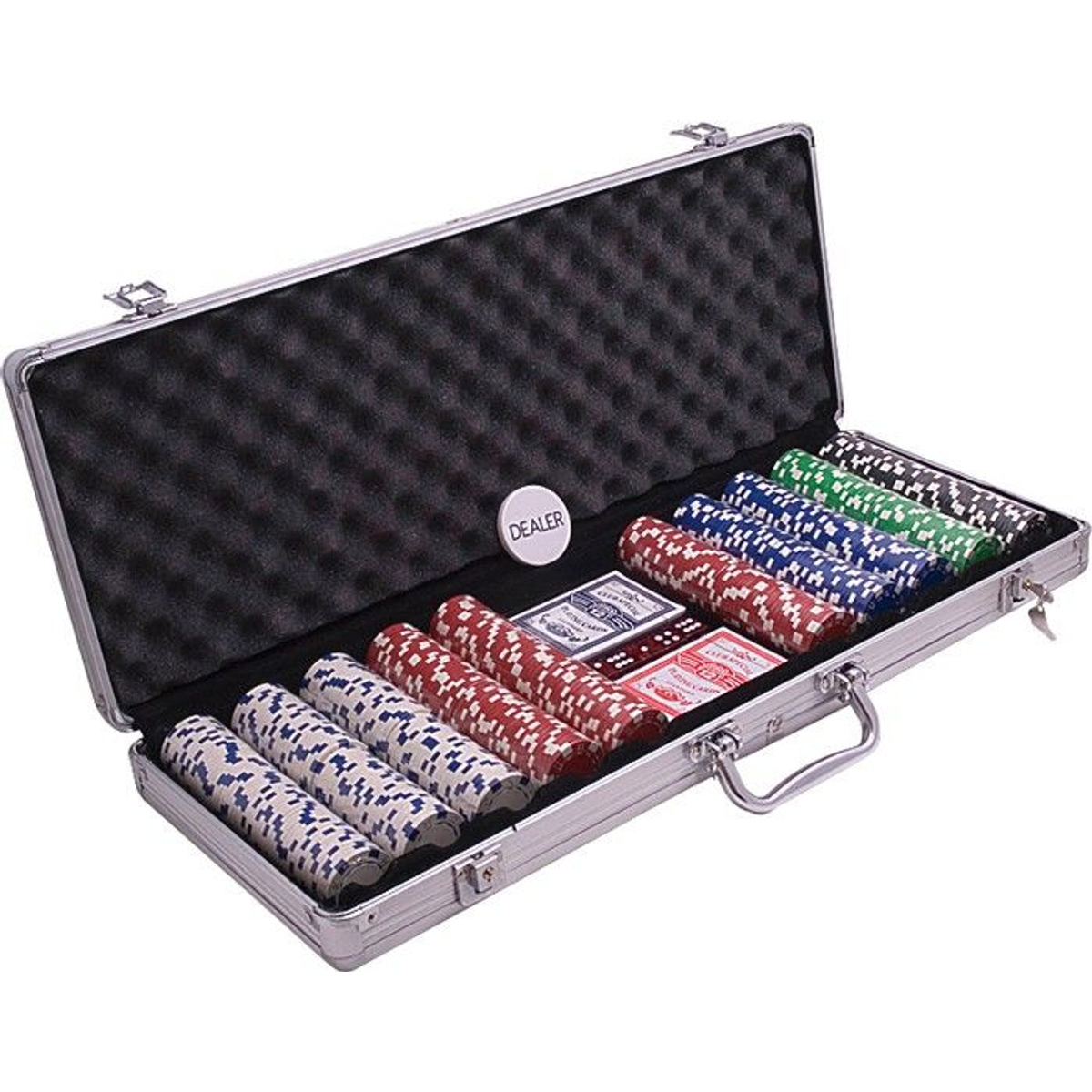 Pokerset Koffer Aluminium 500 Chips 